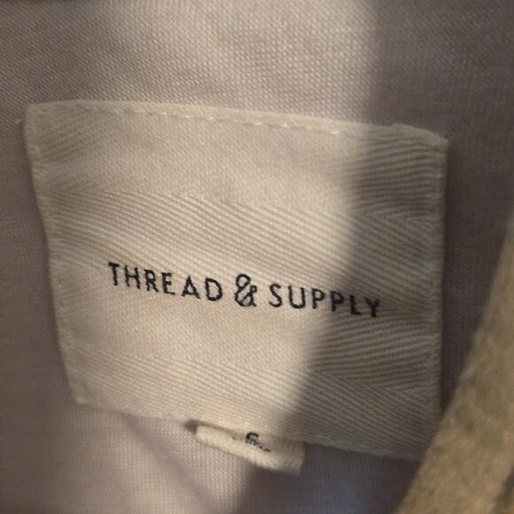 Thread & Supply Lakeport Sherpa Jacket, Creme Size SMALL EUC! - Picture 7 of 9